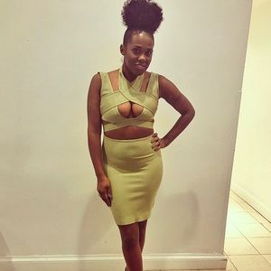 Strappy bandage dress